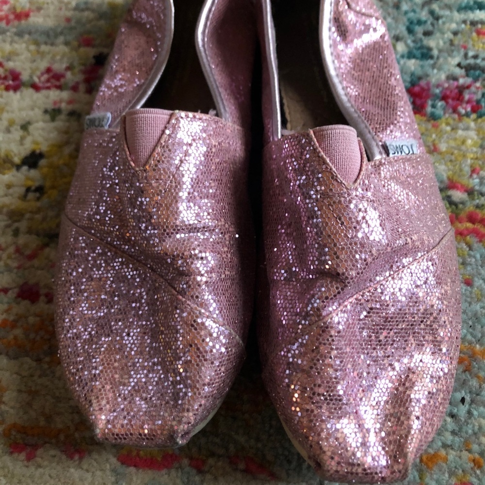 Pink Sparkly Toms